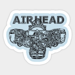 AIRHEAD Boxer bmw twin motorcycle R65 Sticker